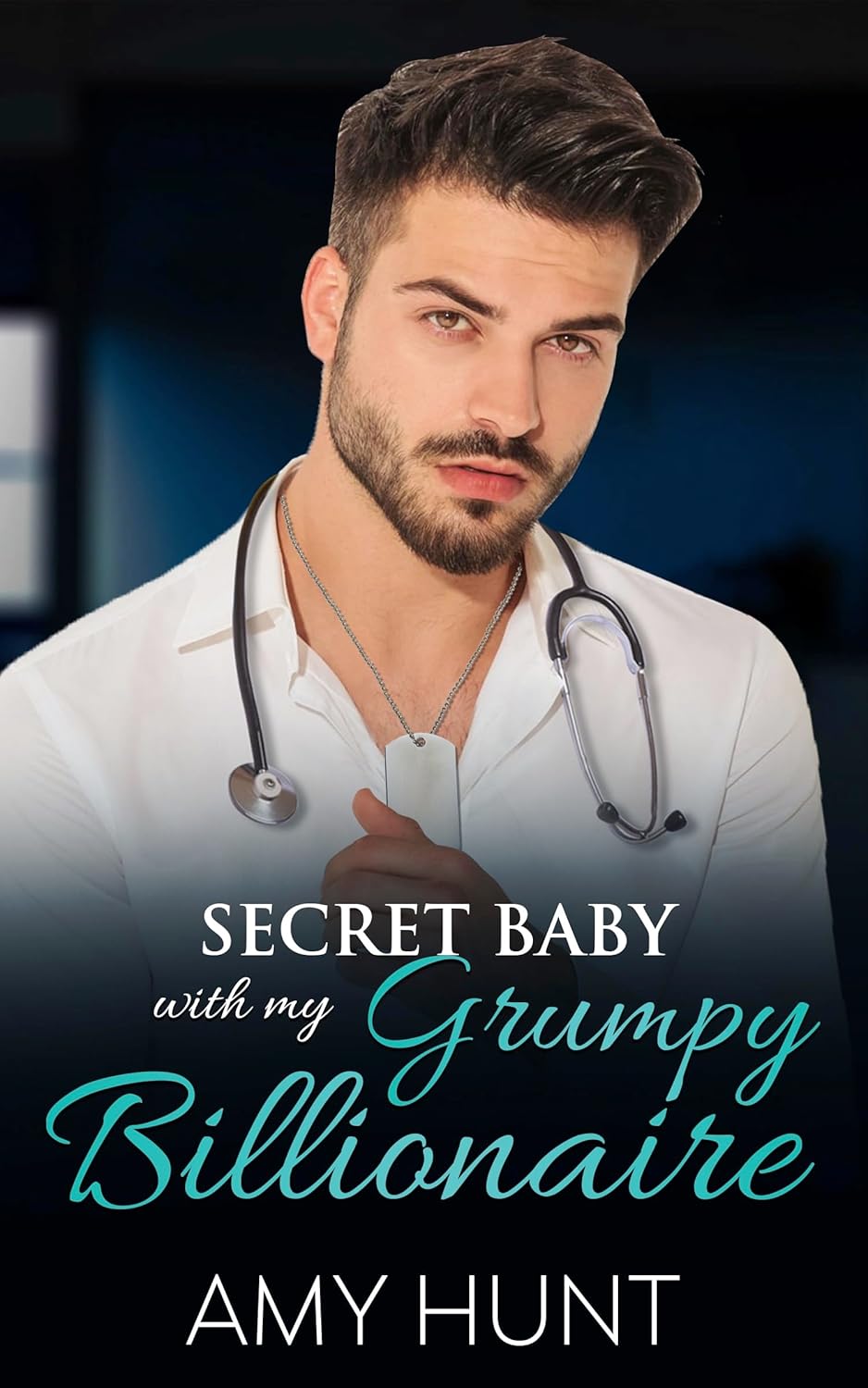Secret Baby With My Grumpy Billionaire - small town secret pregnancy romance book cover