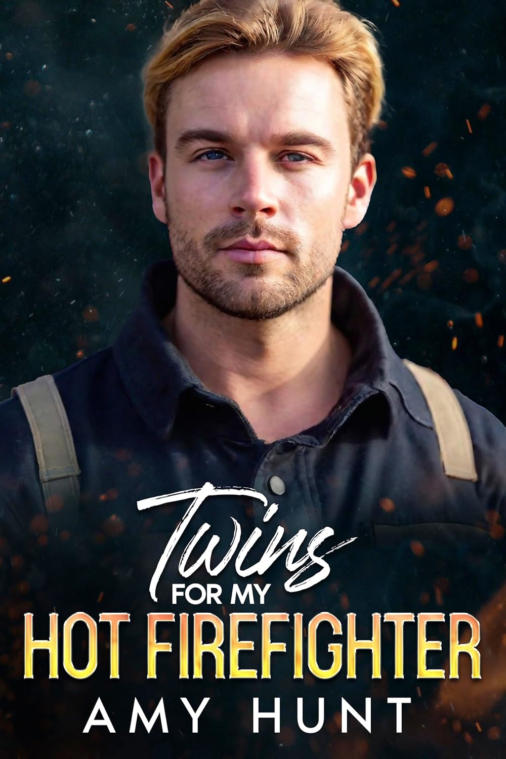 Twins For My Hot Firefighter - small town protector romance book cover