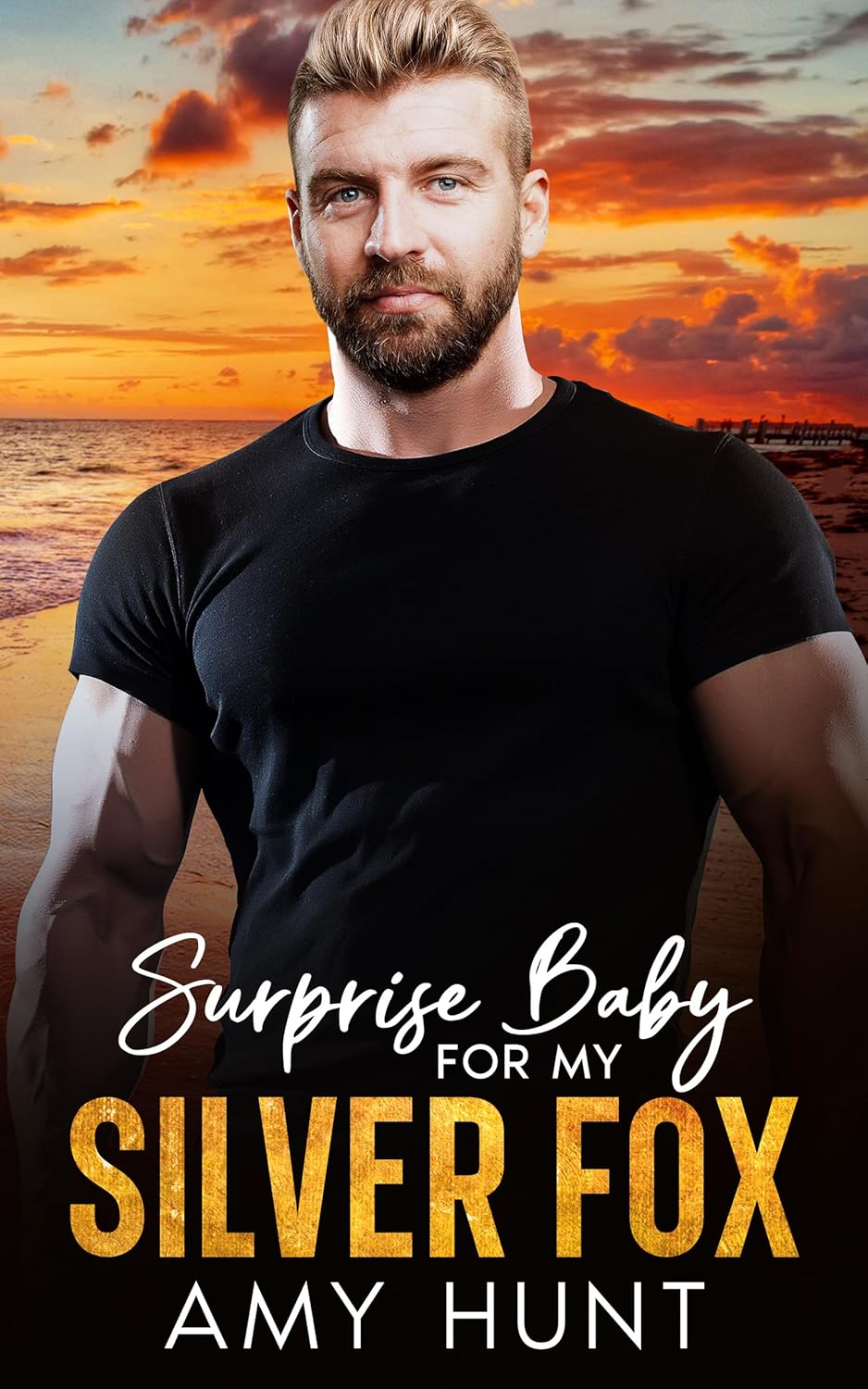 Surprise Baby For My Silver Fox - age gap billionaire boss romance book cover